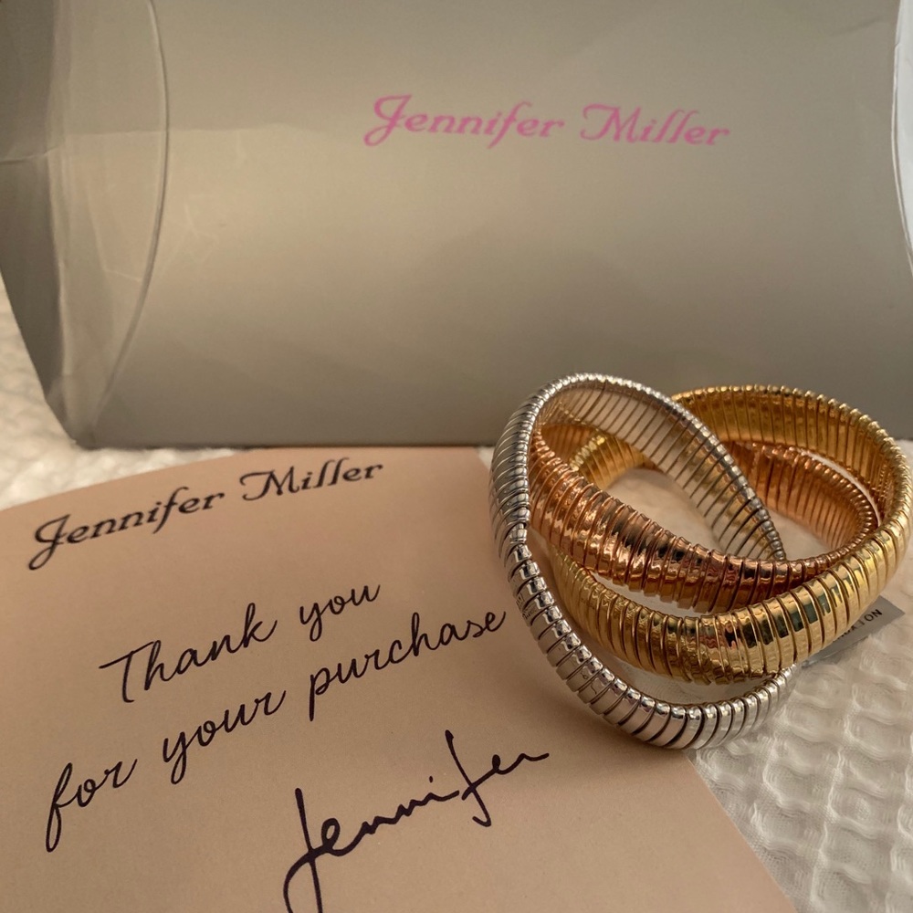 BRAND NEW JENNIFER MILLER TRIPLE STRAND BRACELET